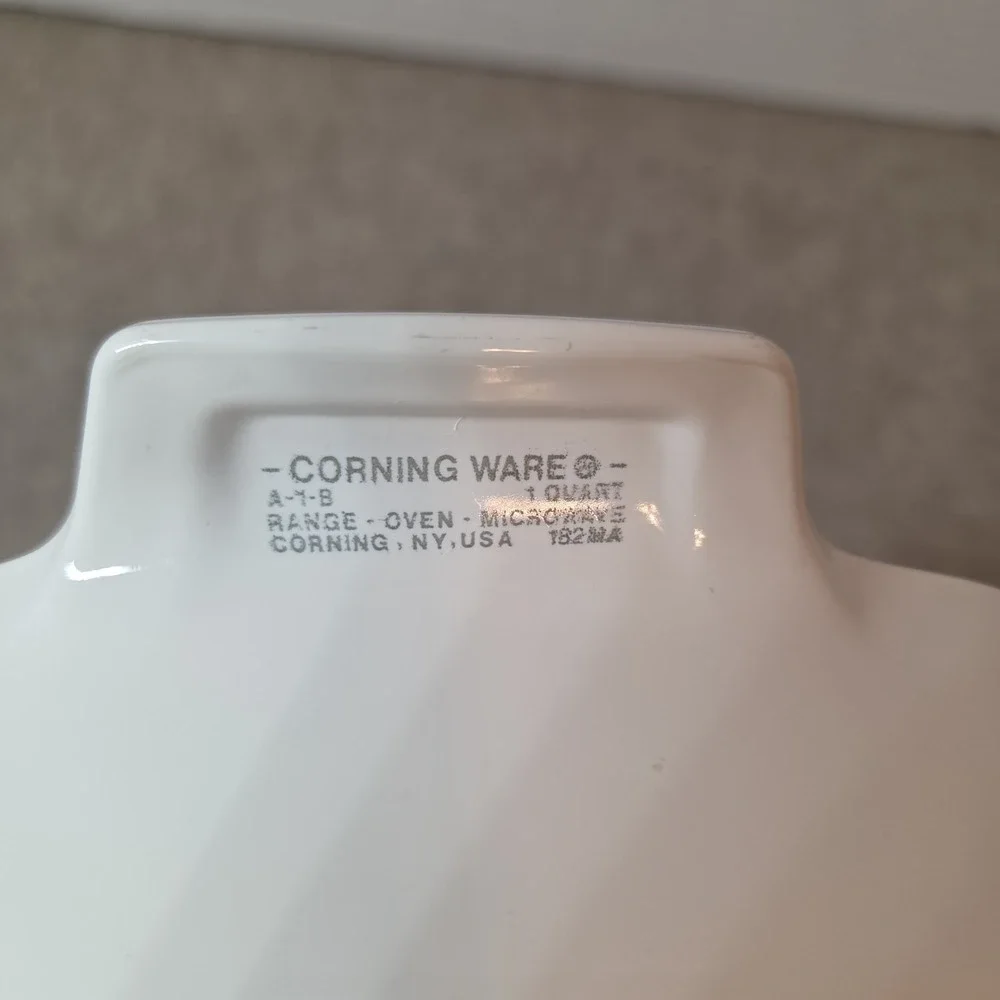 Rare! Corning Ware Wild Flower Casserole Dishes A-1-B, A-1.5-B, P-43-B.